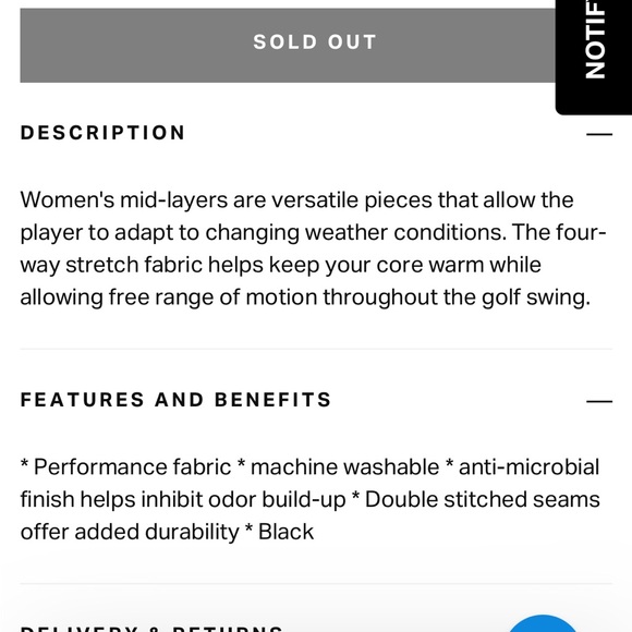 FootJoy Golf Jacket - Sz Small - Picture 5 of 5